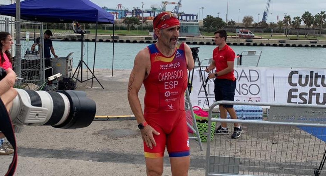 El extremeño Kini Carrasco, sexto en el Campeonato de Europa de Paratriatlón