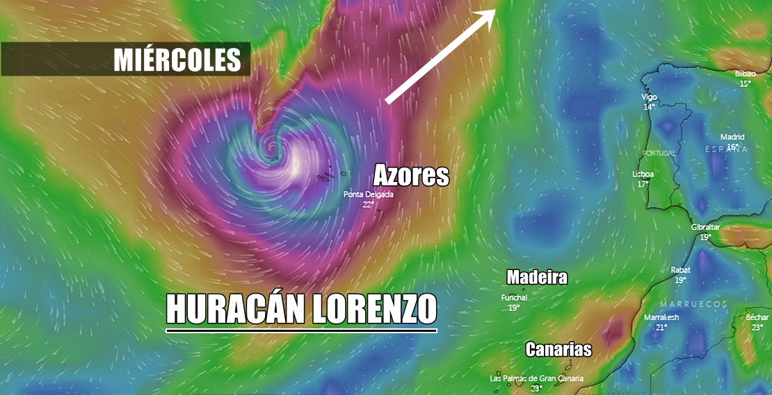 Portugal activa la alerta roja por huracán en Las Azores