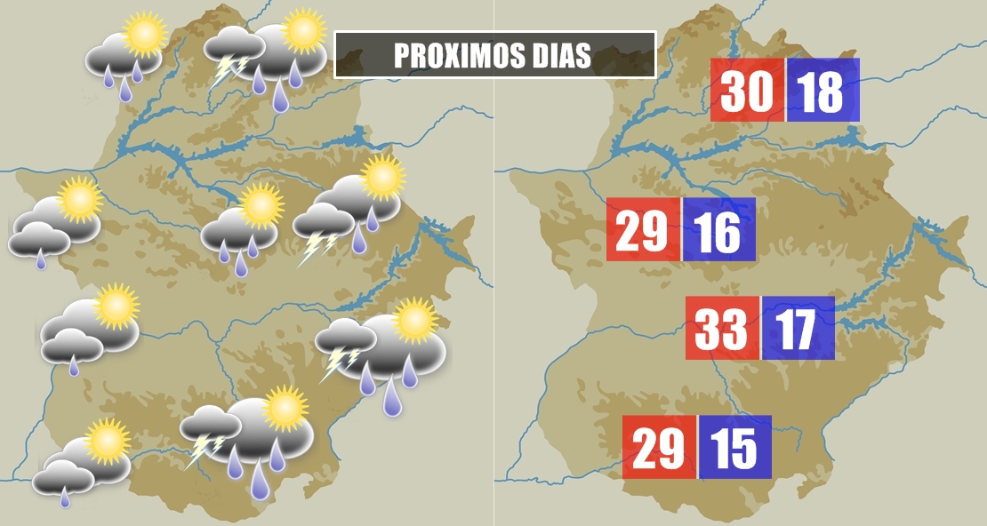 Esta semana vuelve la lluvia a Extremadura