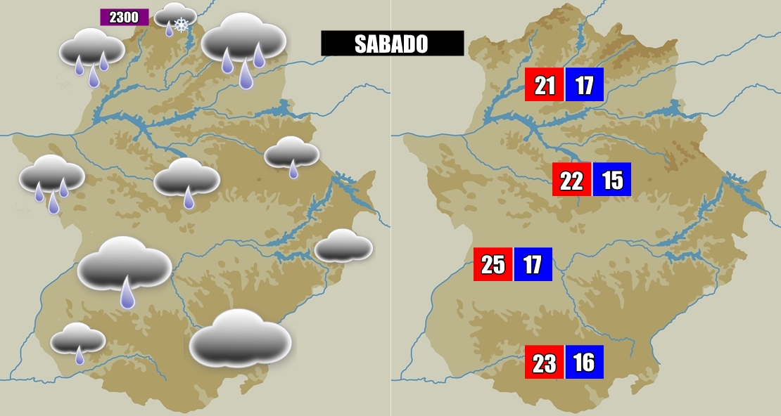 La lluvia vuelve a Extremadura