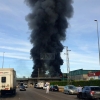 Imágenes del grave incendio en la Panificadora