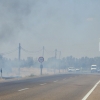 Imágenes del incendio en la Nacional 432 (Badajoz)