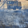 Imágenes del incendio en la Nacional 432 (Badajoz)