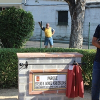 Las Abadías homenajea a Evelio R. Gómez, que presidió la barriada