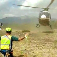 Rescatan en helicóptero a un senderista exhausto y desorientado en el Jerte