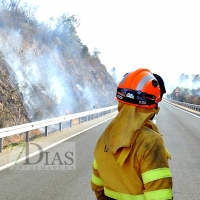 Imágenes del incendio de Alcuéscar (CC)