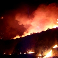 Un incendio afecta a Collado de La Vera (Cáceres)