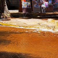 Gran rotura de cañerías en Badajoz