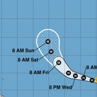 Animación de la trayectoria prevista de Lorenzo