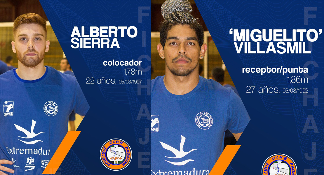 Villasmil y Sierrra vuelven para reforzar el Pacense Voleibol