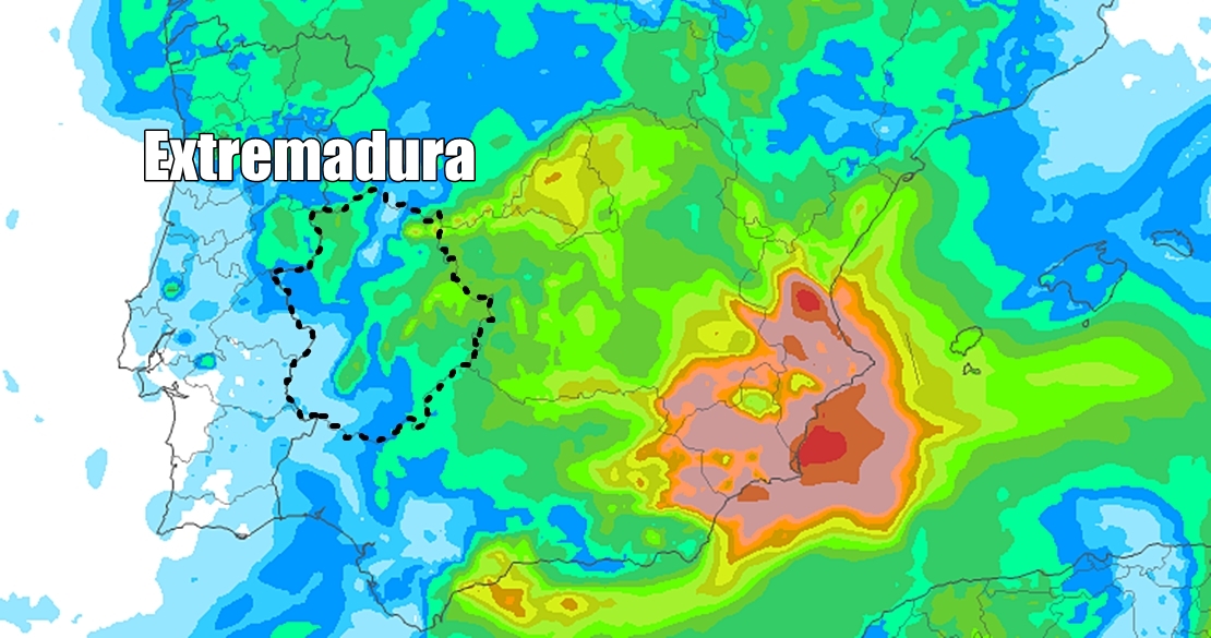 Previsión de acumulados durante el fin de semana