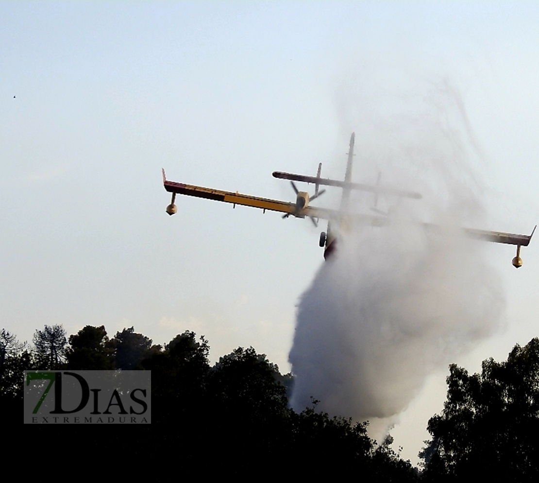 Imágenes del incendio de Alcuéscar (CC)