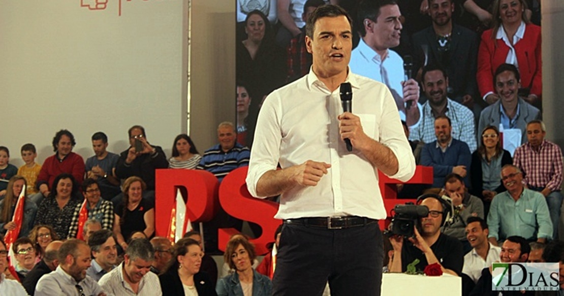 Pedro Sánchez se lleva un susto en su viaje a Murcia