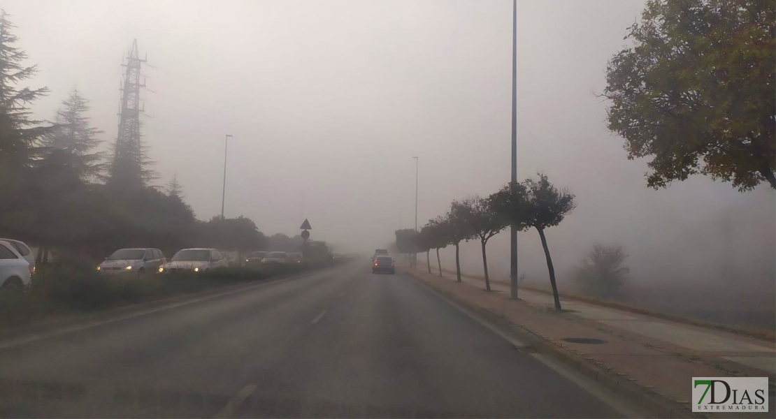Badajoz, ciudad londinense bajo la niebla
