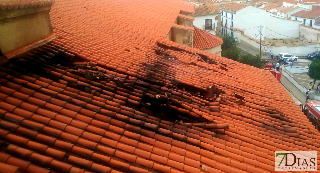 El después del incendio en la iglesia de Cabeza del Buey