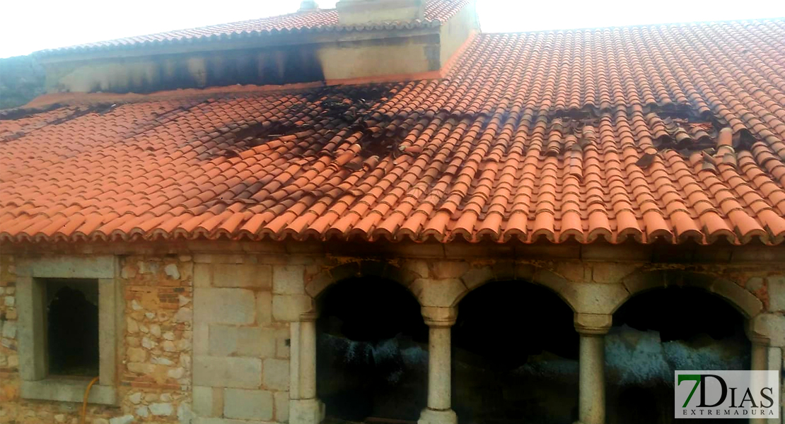 El después del incendio en la iglesia de Cabeza del Buey