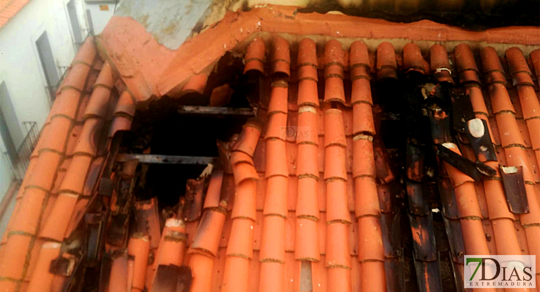 El después del incendio en la iglesia de Cabeza del Buey