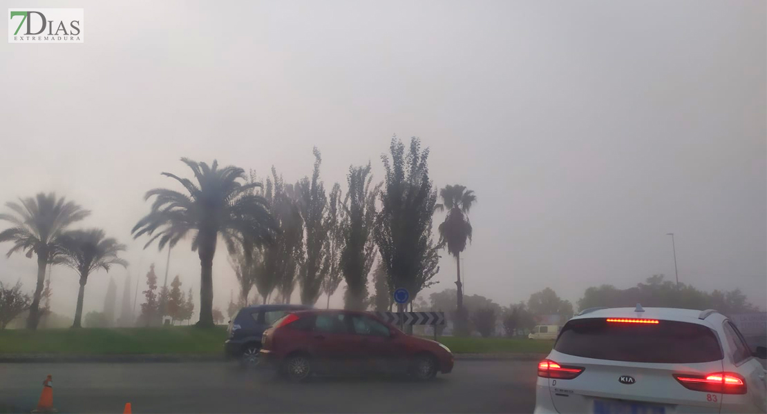 Badajoz, ciudad londinense bajo la niebla