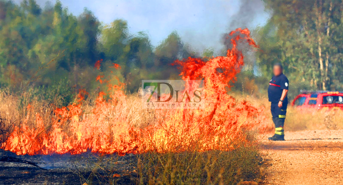 Dos incendios afectan a Valdebótoa y Gévora este domingo