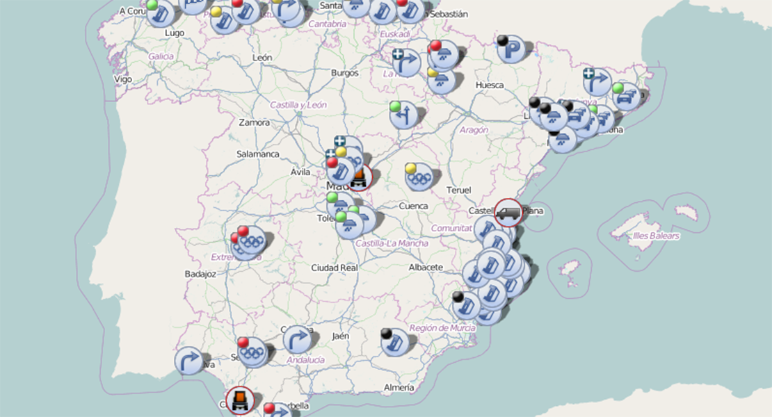 Varias alertas en la EX-381 por dificultades en la circulación