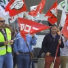 Concentración de los trabajadores de Tenorio frente al Universitario de Badajoz