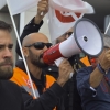 Concentración de los trabajadores de Tenorio frente al Universitario de Badajoz