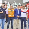 Concentración de los trabajadores de Tenorio frente al Universitario de Badajoz