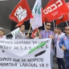 Concentración de los trabajadores de Tenorio frente al Universitario de Badajoz