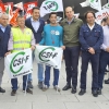 Concentración de los trabajadores de Tenorio frente al Universitario de Badajoz