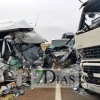 Queda atrapado en su vehículo tras sufrir un accidente en la carretera de Cáceres