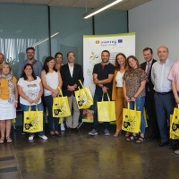 Los socios del proyecto ECO2CIR visitan el punto limpio de Promedio en Zafra