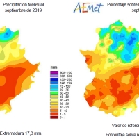 SEQUÍA: Numerosas localidades extremeñas no alcanzan los 5 litros m/2 (SEP)