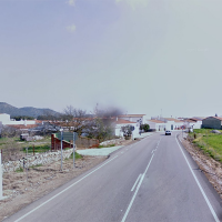 Corte de tráfico en la carretera BA-067 en la travesía de Pallares