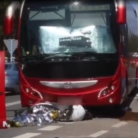 Fallece una motorista en Pontevedra al colisionar con un autobús de origen pacense