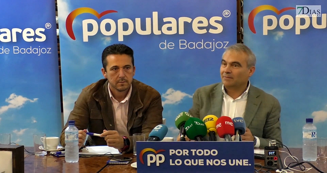 Píriz y Fragoso presentan la campaña electoral del PP en Badajoz