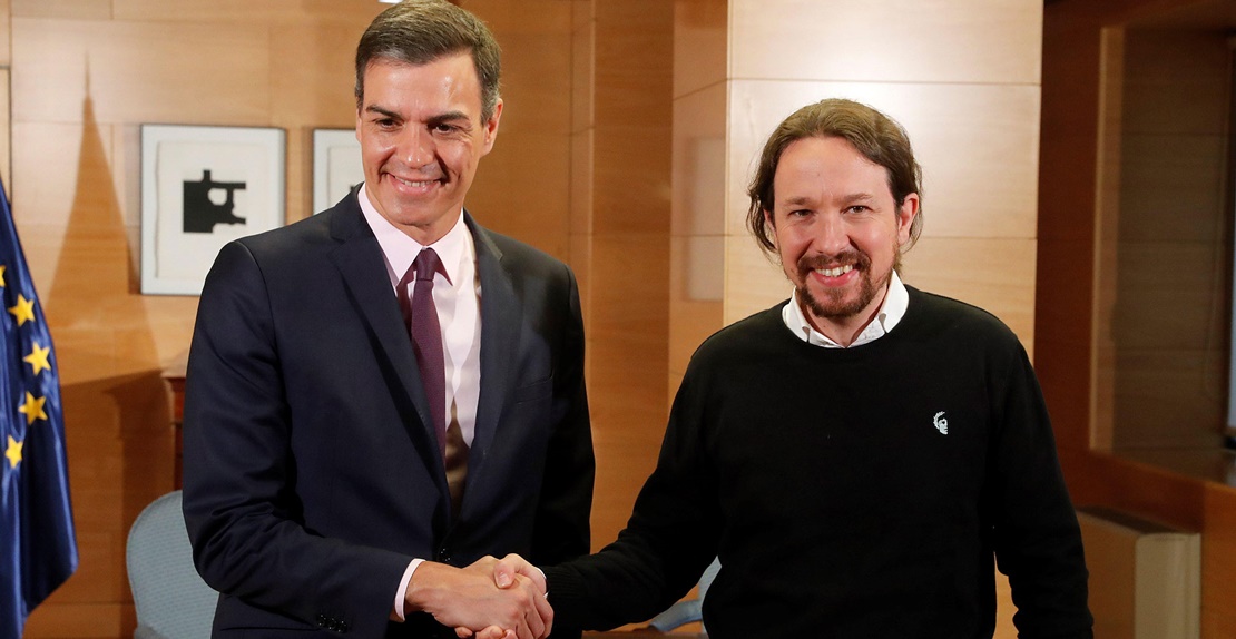 Sánchez e Iglesias alcanzan un acuerdo para formar un Gobierno de coalición