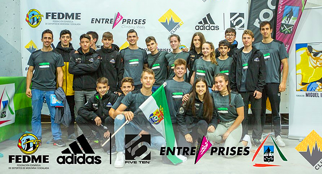 23 medallas para Extremadura en el Campeonato de España de Escalada