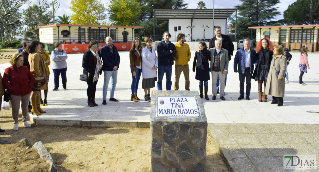 Imágenes del Homenaje a Tina María Ramos en Valdebótoa