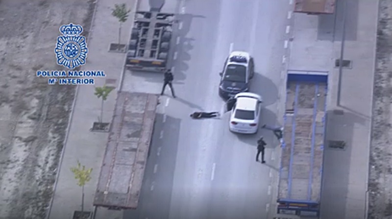 Peligrosa persecución por la A-2 para detener a dos individuos que habían robado