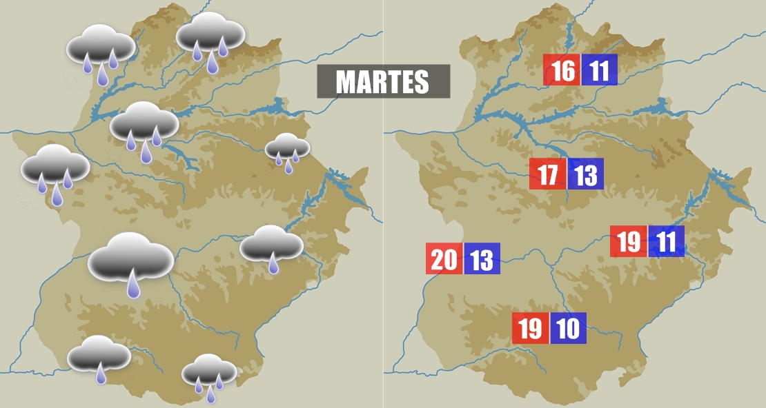 Este martes volverá a llover en la región