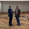 El presidente de la Diputación de Badajoz visita varias obras en Valdivia