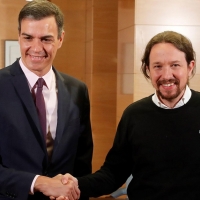 Sánchez e Iglesias alcanzan un acuerdo para formar un Gobierno de coalición