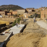 Diputación reconstruye el colector general dañado por las lluvias en Peñalsordo