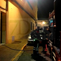 Bomberos del CPEI actúan en un incendio de vivienda en Zafra