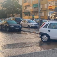 FOTONOTICIA - Reventón de cañerías cerca del colegio Piloto Guadiana