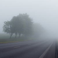 Alerta por niebla en la N-432