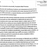 Comunicado oficial de la Falcap