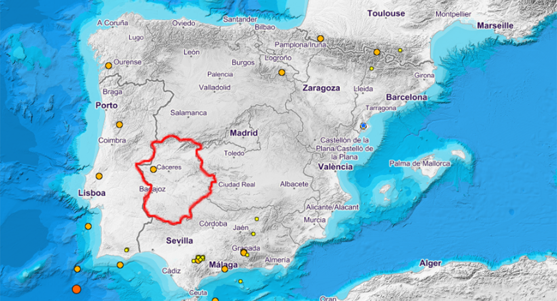 Un pequeño terremoto sacude la provincia de Cáceres