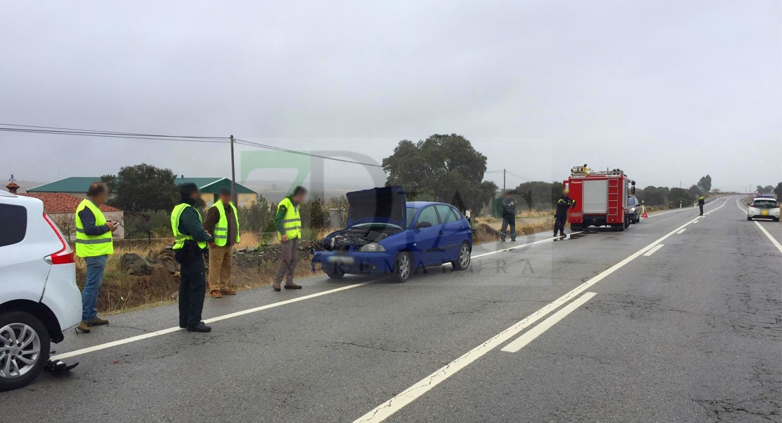 Accidente de tráfico en Herrera del Duque (Badajoz)