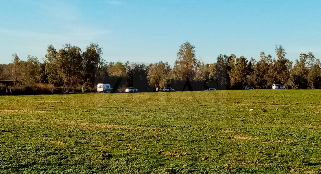 Imágenes de la búsqueda de un vecino desaparecido en Talavera la Real (Badajoz)